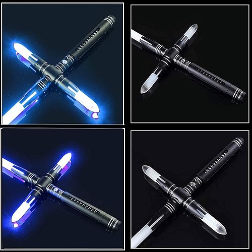 Miniatura 10 de NENAGGE Sable de luz para adultos, empuñadura de metal Force FX Heavy Dueling Lightsable RGB con 7 juegos de sonido de modo, sables de luz LED