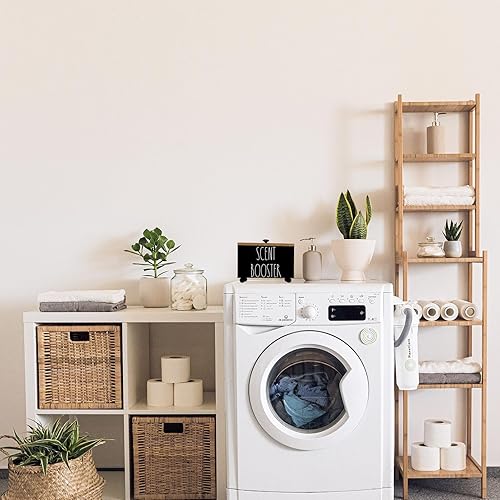 Miniatura 10 de CHONIC Contenedor potenciador de aroma de lavandería, organización de almacenamiento de cuentas de aroma de granja, dispensador de madera rústica