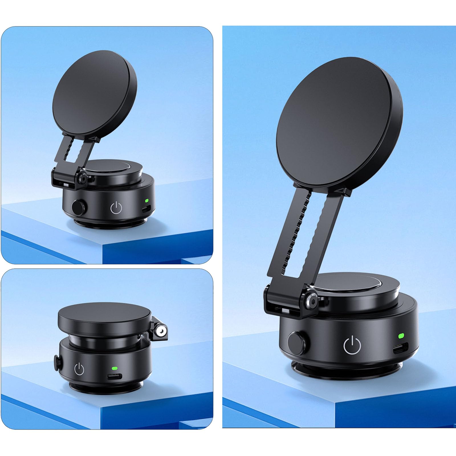 Staffa supporto magnetica per montaggio smartphone | Aspirazione ruotabile a 360 gradi per videochiamate navigazione