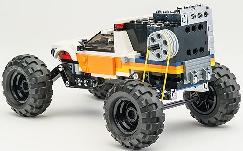 Miniatura 2 de Kit conductor de ladrillos de construcción cromados para camión todoterreno LegoCity 4x4. Compatible con el modelo 60378. No incluye el juego. Dale