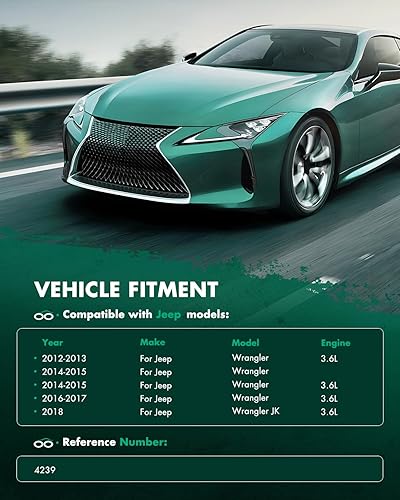 Miniatura 7 de SCITOO Condensador de aire acondicionado 4239 compatible con Jeep Wrangler 2014-2015 para Jeep Wrangler 2012-2017 para Jeep Wrangler 3.6L 2018 para