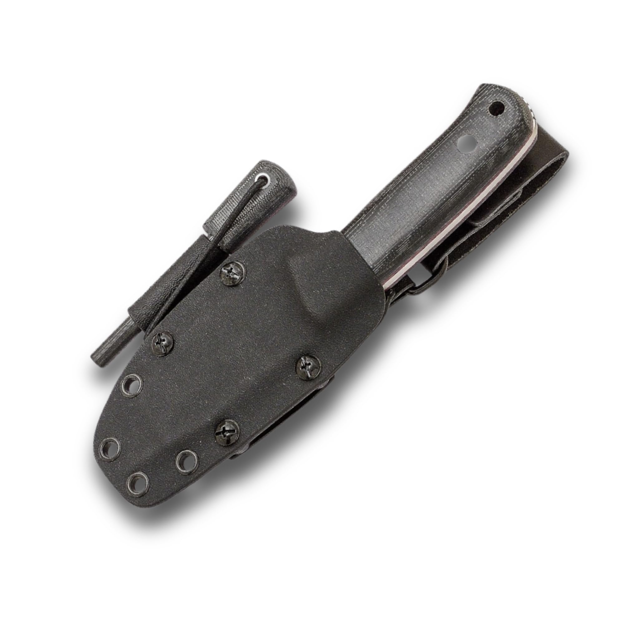 Joker TS2 CM142-F Survivalmesser Erizo“ – 9,5 cm Klinge, Canvas-Micarta-Griff, Kydex-Scheide mit Feuerstahl – Outdoor-, Jagd-, Angel- und Campingmesser