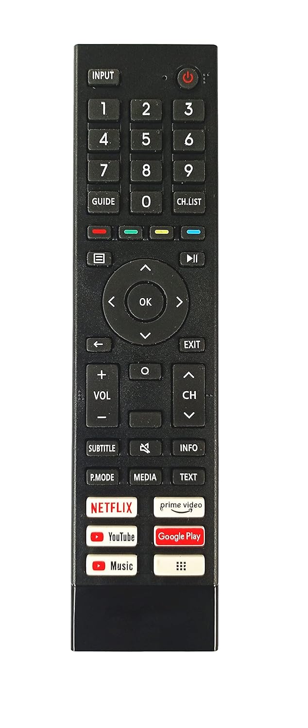 LipiWorld® LED LCD Smart TV Remote Control with Netflix YouTube Prime Video Google Play Function Compatible for Hisense Remote LipiWorld® LED LCD Smart TV Remote Control with Netflix YouTube Prime Video Google Play Function Compatible for Hisense Remote