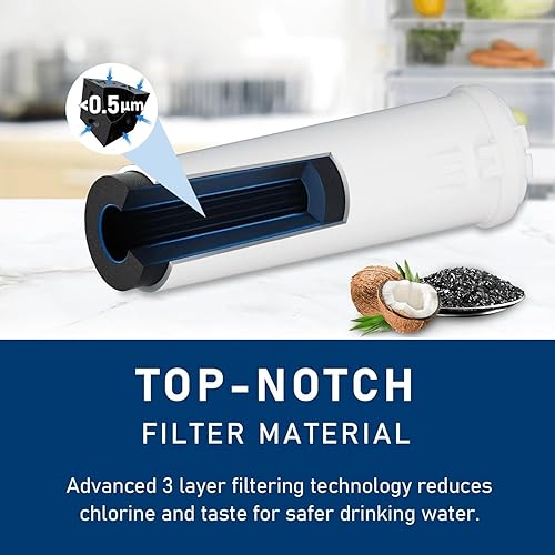Vista 14 de TEEHAY KAD3RXD1 Filtro de agua de repuesto 3, compatible con KitchenAid T1RFWB2, KAD3RXD1, KBSD708MPS, KBSD708MSS, KBSD708MBS, KBSD702MPS