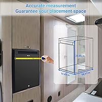 Vista 7 de Smad Compact Mini Fridge Quiet No Noise Absorption Refrigerator with Lock 40L Truck Fridge 110V/12V Refrigerator 1.4 cu.ft, Black