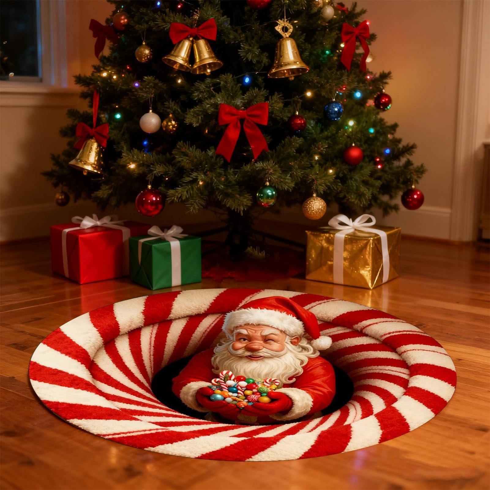 Tapis de Noël d'Intérieur Moquette Antidérapante Et Amusante