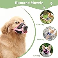 Vista 6 de Mayerzon Bozal para perro, bozales de malla transpirable con gancho y bucle ajustables para perros pequeños, medianos y grandes, caniche Border