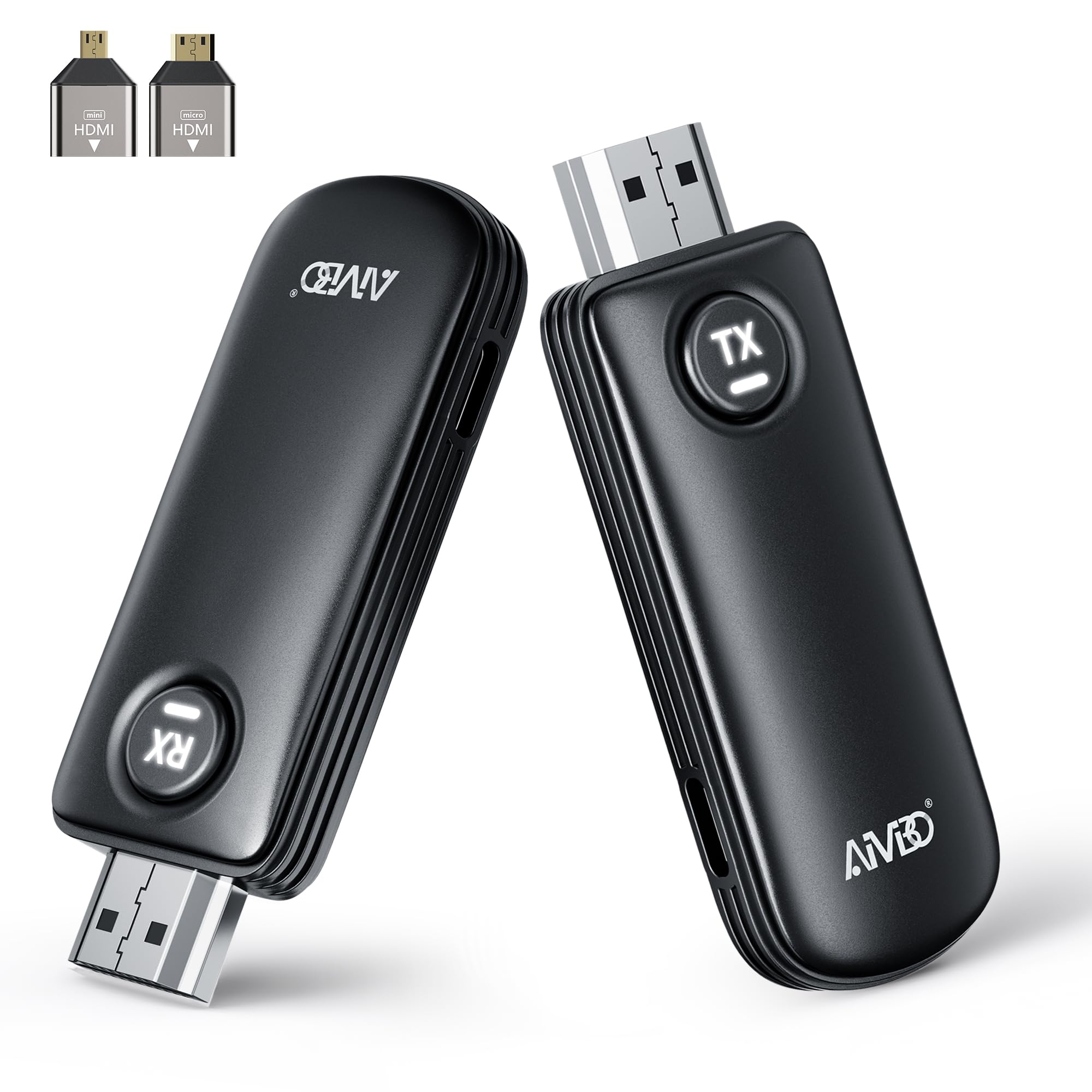 2026 Upgraded HDMI Wireless, Wireless HDMI Transmitter and Receiver 1080P, Trasmissione Doppia Stabile 2.4/5G, 165FT Extender Senza Fili Streaming Video Audio from Laptop, PC to HDTV/Projector/Monitor