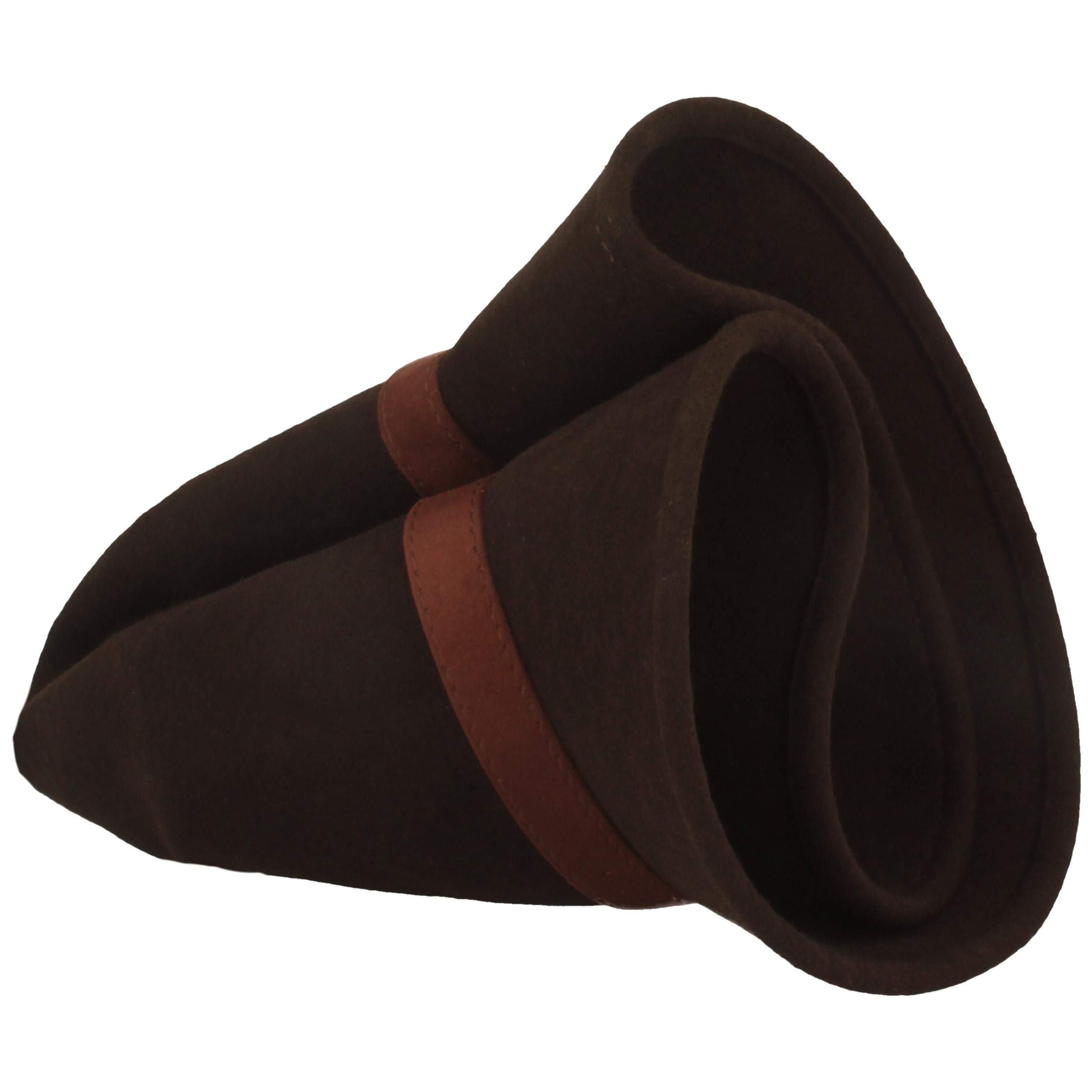 Breiter Outdoor Filzhut, Trekkinghut Wasserabweisend, Faltbar, Ledergarnitur, Damen und Herren