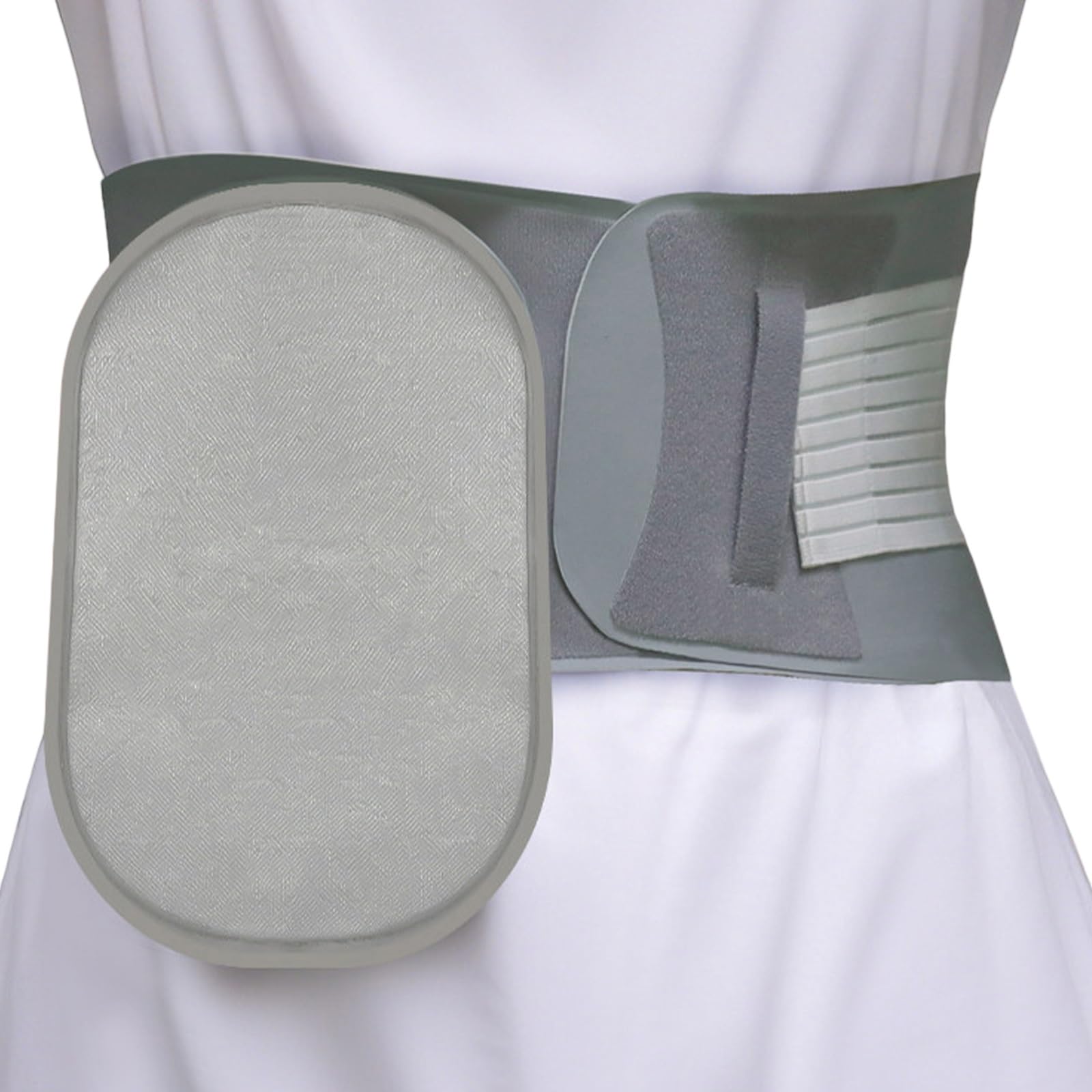 Cinturón de Ostomía para Hombres y Mujeres, Faja para Colostomía con 3 Orificios Ajustables, Protección para Bolsa de Ostomía, Prevenir la Hernia Paraestomal