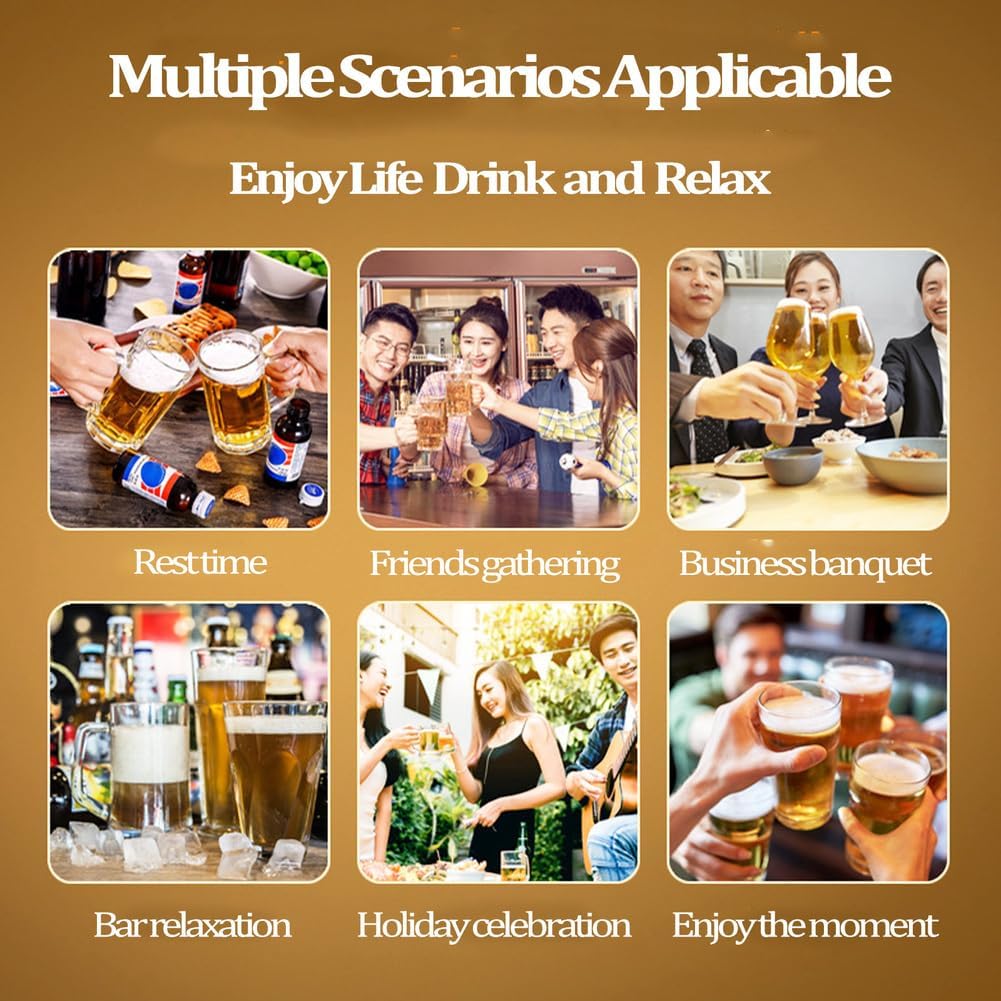 Draft Beer Dispenser, Beer Foam Maker, Beer Draft System for Canned and Bottled, Beer Gifts for Men, Father's Day, Birthday, Black