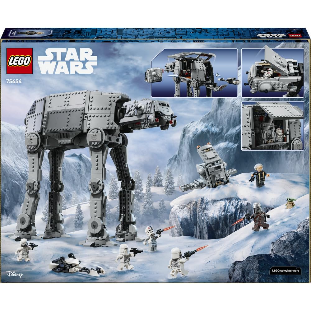 LEGO Star Wars AT-AT Resztek Imperium i INT-4 75454 | Maszyna krocząca, zabawka dla 10-latka, prezent Star Wars dla dzieci, model do ekspozycji, 1453 elementy