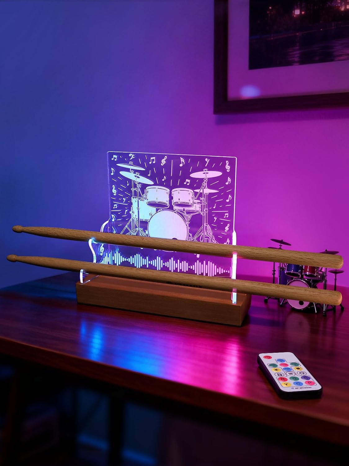 Soporte Iluminado para Baquetas CoolGift Mart miniatura 1