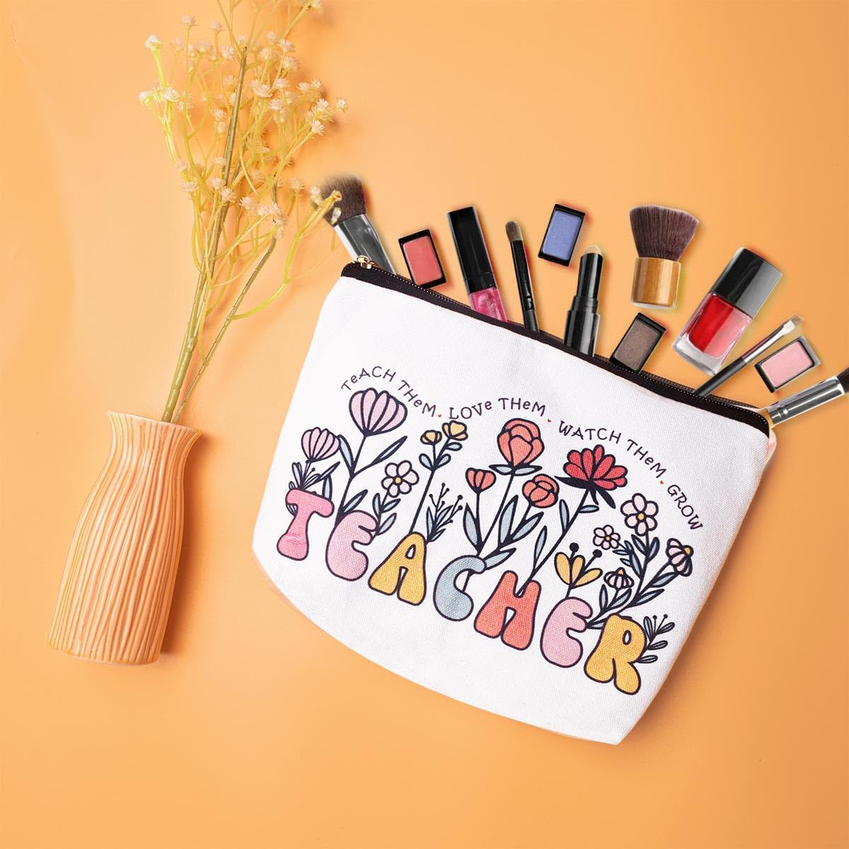 Teacher Appreciation Gift Set - Rose Gold Wine Tumbler, Bookmarks, Keychain, Cards for Women, Back to School & Christmas - Image 5