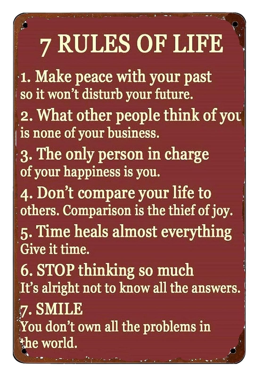 MQXFCZUX Wisdom Quotes Vintage Metal Sign Retro Tin Wall-Art Motivational Saying for Study Decor Home Office Library Wall 8 X 12 inch