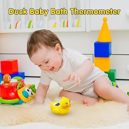 Miniatura 2 de BabyElf Termómetro de baño para bebé, juguete flotante digital de seguridad para agua y temperatura ambiente, termómetro de bañera, Fahrenheit