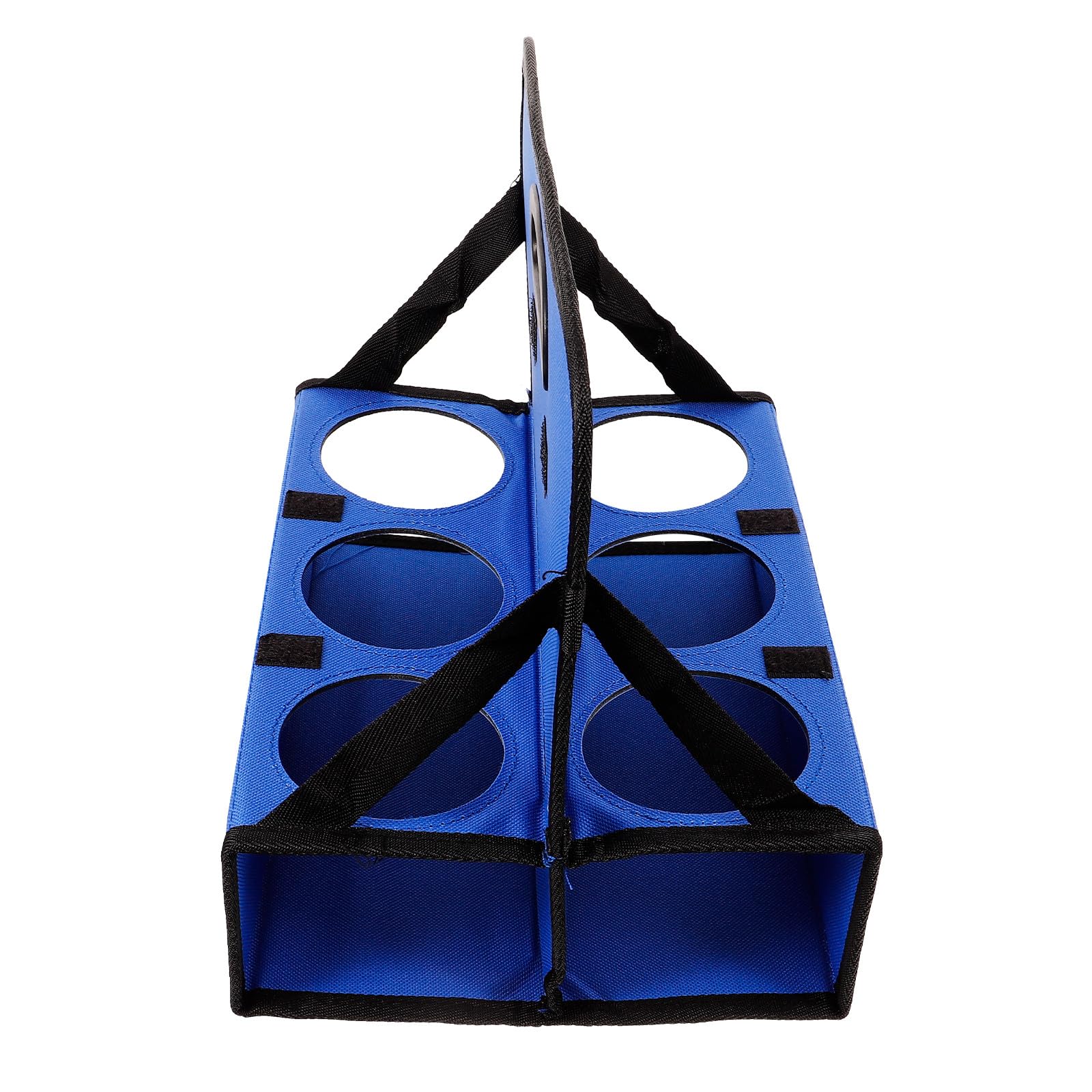 Faltbarer Getränkehalter mit Griff, Blau, aus Polyester mit Pe Platte
