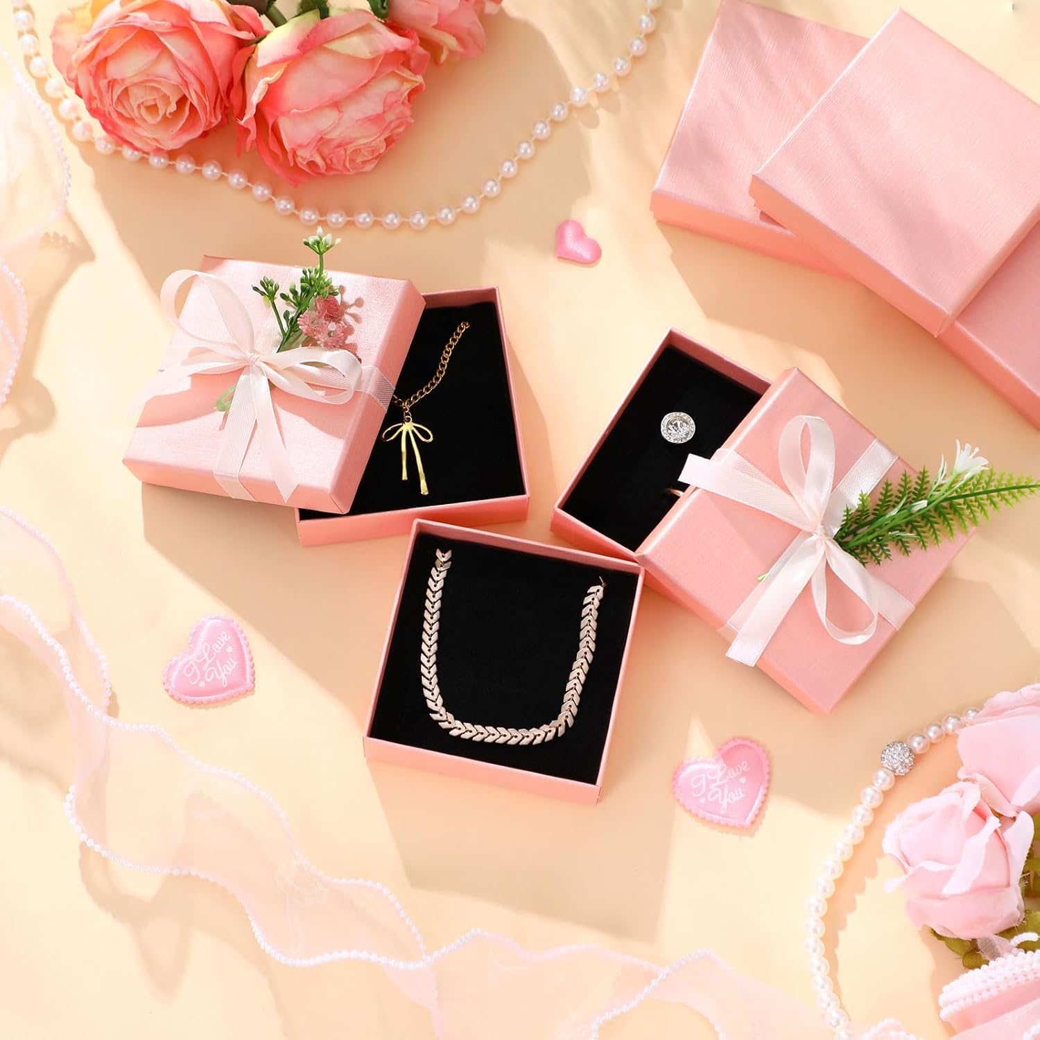 Tenceur 100 Pcs Jewelry Gift Boxes Jewerly Box image 3