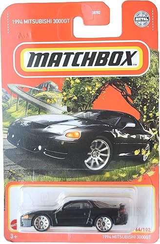 Hot Wheels Matchbox 1994 Mitsubishi 3000GT - Mitsubishi - Negro 64/102