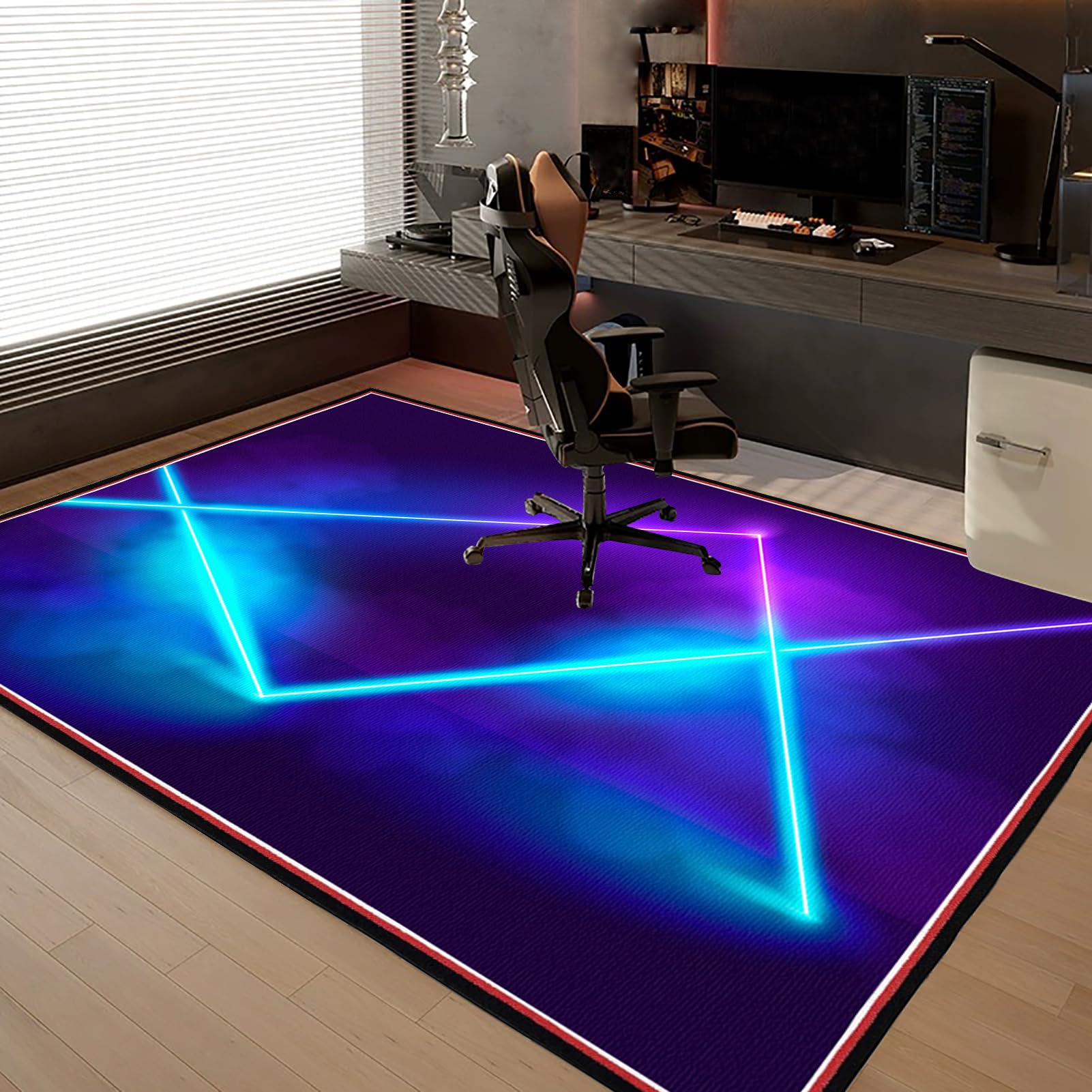 150 x 180 cm mata ochronna na podłogę do gier, mata na krzesło biurowe, mata ochronna na twarde podłogi, mata na biurko, do laminatu, parkietu, płytek