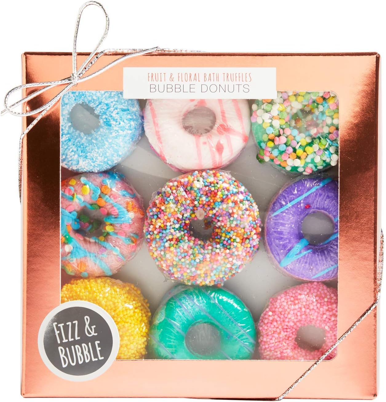 Amazon Com Fizz Bubble Artisan Bath Fizzy Truffles 9 Truffle Bath Bomb Set Donuts Beauty Personal Care
