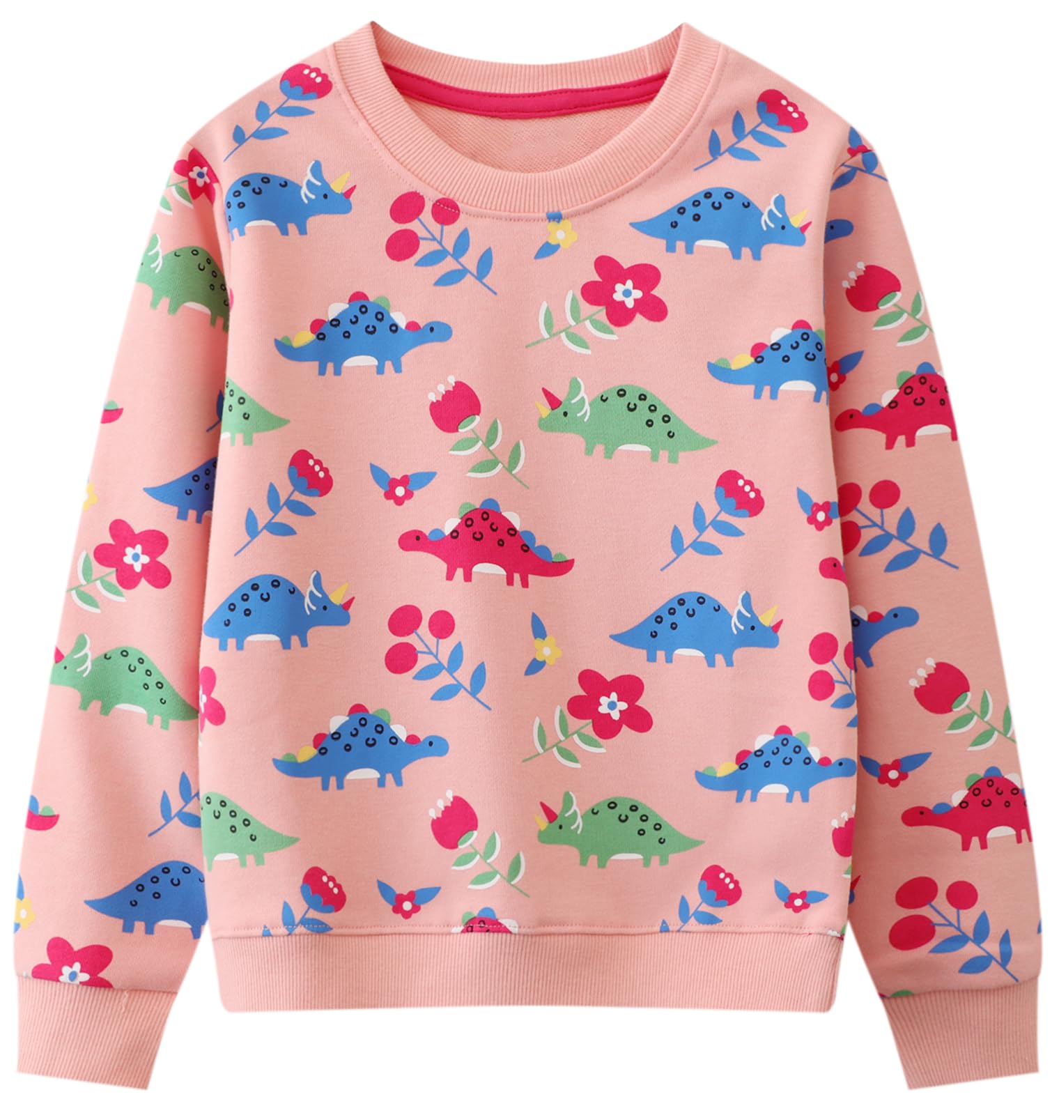 Hongshilian Unisex Kids Cute Cartoon Cotton Sweater Shirt