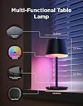 Govee Lampe de table intelligente sans fil classique (sans adaptateur), lampe de bureau portable RGBIC Lampe de table rechargeable pour salon, LED Lampe de chevet avec 72 Modes de scènes, minuterie, 500lm