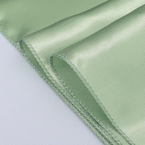 Vista 38 de Paquete de 50 bandas de satén para sillas de color azul bebé, lazos para sillas de boda, revelación de género, baby shower, fiesta, decoración