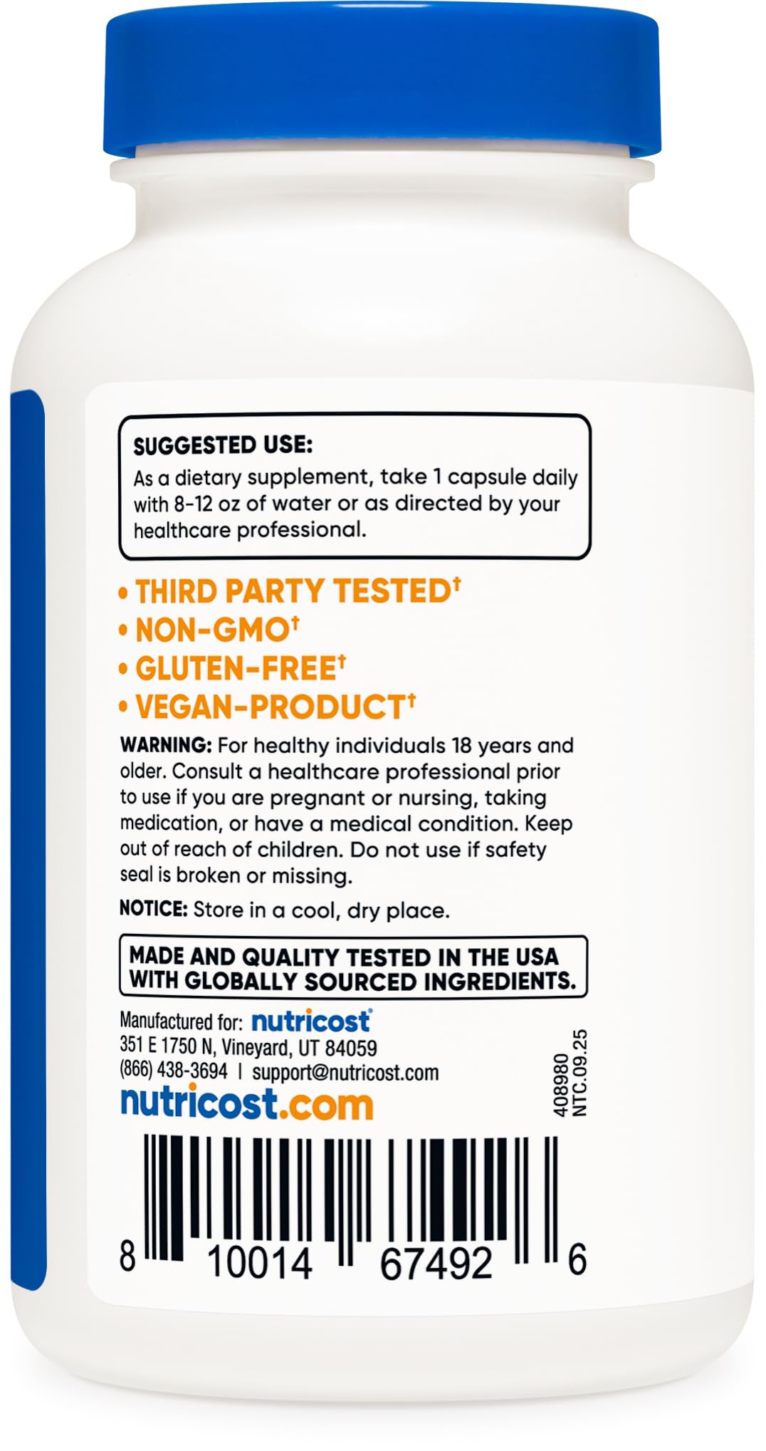 Nutricost Mushroom Complex Supplement, 120 Capsules for 120 Servings — Amazon image 4
