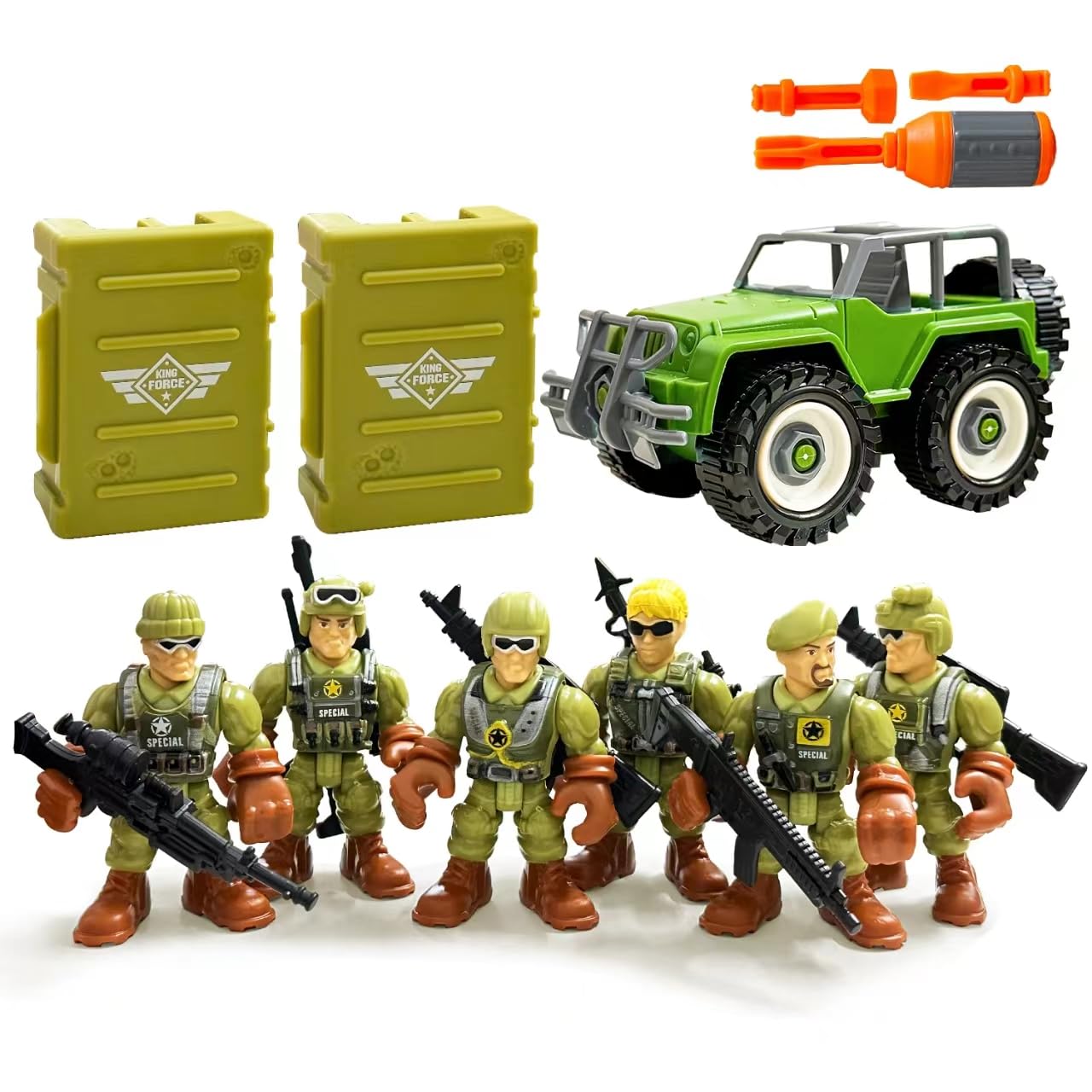 MQSTARSRISE DIY Army Men Soldiers Toy Set