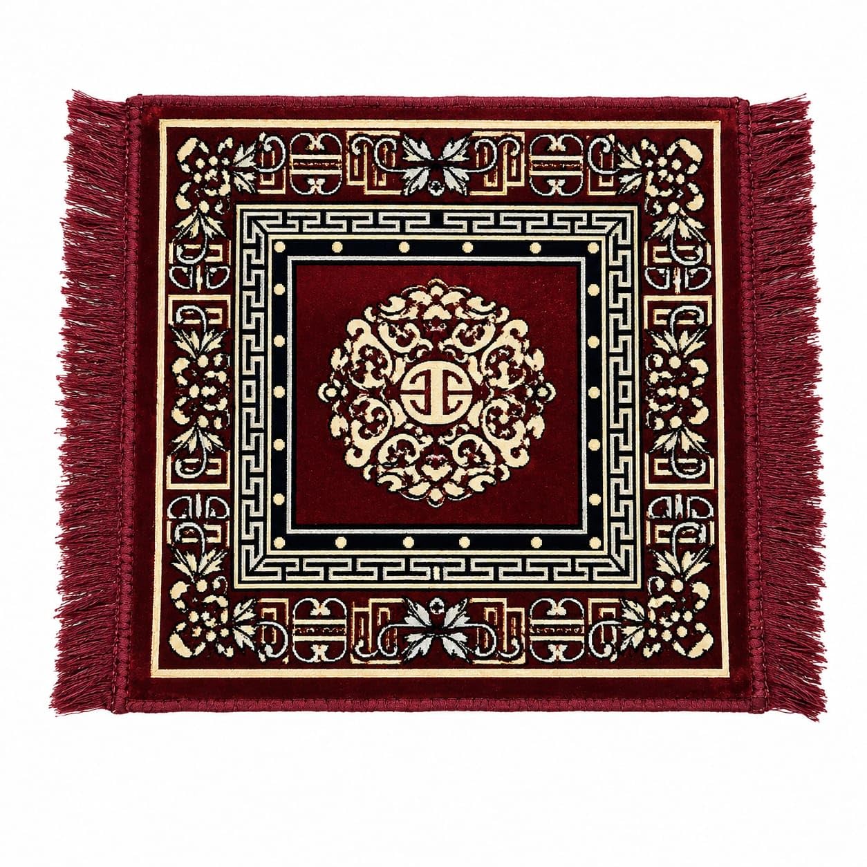 Prayer Mat/Aasan/Puja Mat/Meditation Mat/Multipurpose Velvet Rug Mats [Size: 20 Inches X 20 Inches]-image-23