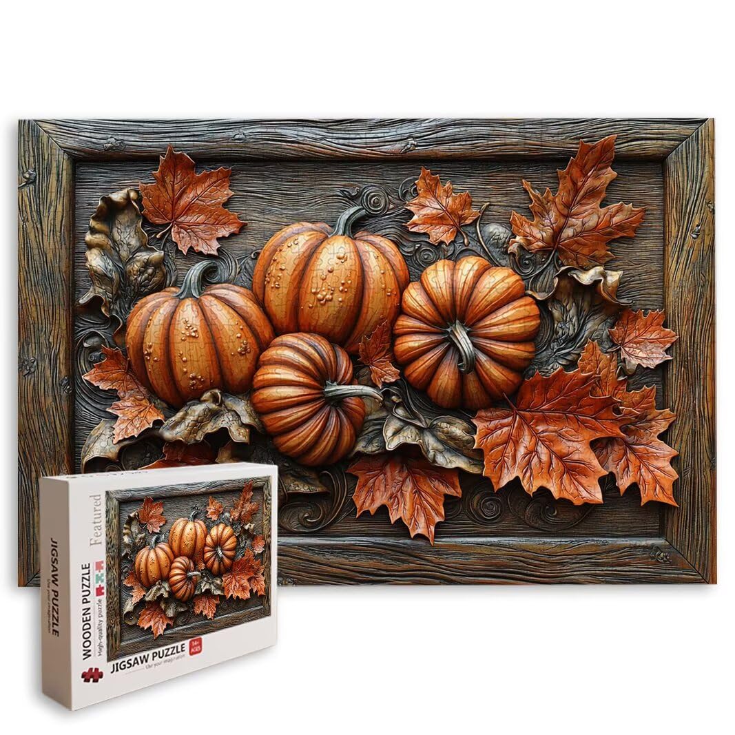 Puzzle Zucca, Puzzle 5000 Pezzi Adulti per Decor, Regalo Donna/Uomo -8888