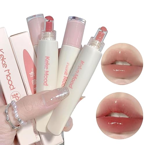 Plumping Jelly Tube - Brillo de labios hidratante para labios de gelatina brillante, brillo labial líquido natural para mujeres y niñas, bálsamo