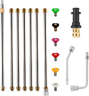 Publicité sponsorisée - Tool Daily Kit de Rallonges Haute Pression, Adaptateur pour Karcher K2-K7 | Tiges Courbées 30°/9...
