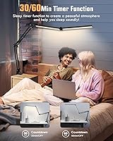 Vista 5 de Toolour LED Desk Lamps for Home Office 2 in 1 Double Head Desk Lamp with Clamp Base,Remote Control,Dimmable Architect Clip on Desktop Computer Light