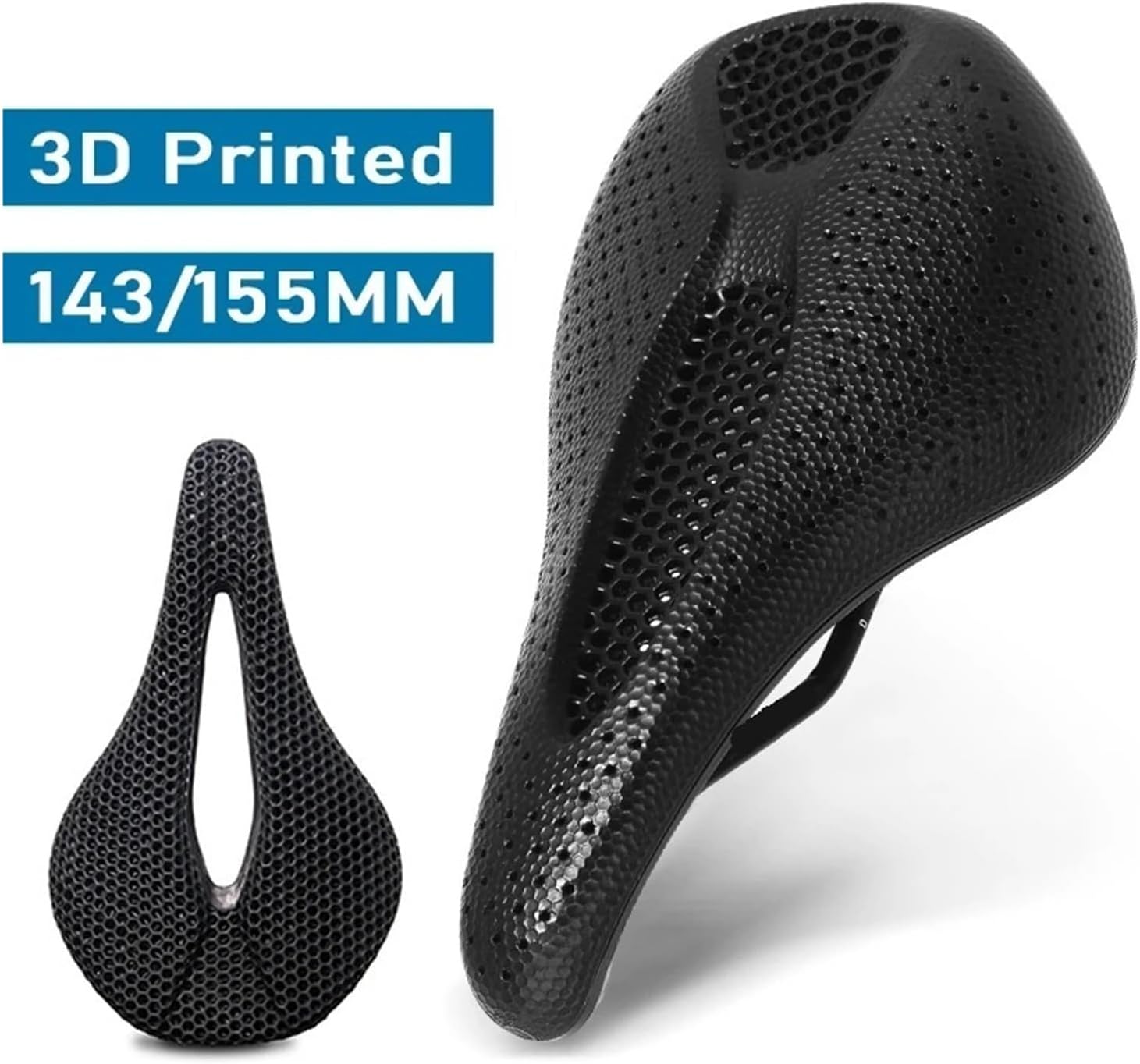 3D Printed Bike Seat 143mm 155mm 3D Honeycomb Breathable Cushion for Road MTB Bicycle Saddles