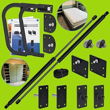 TOPOWN Full Size Deluxe Murphy Bed Kit Vertical, DIY Murphy Bed Kit Full Hardware Full Size Hardware Full Vertical