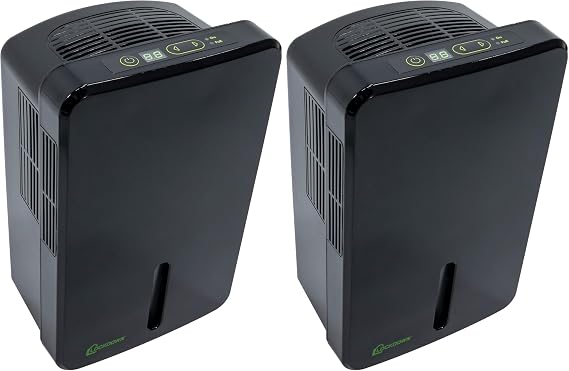 LOCKDOWN Automatic Dehumidifier with Quiet Operation, Drain Hose and Self Monitoring Controls for Humidity Control in Small Rooms, Safes and Closets