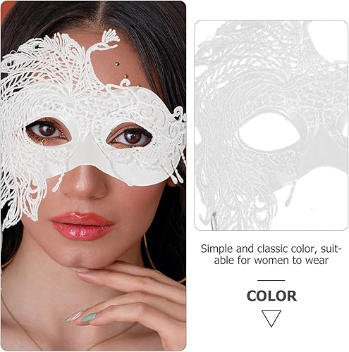 Miniatura 8 de SOIMISS Máscara de mano de encaje para fiesta, corona, máscara para baile de máscaras, máscara veneciana de mascarada, trajes de juego de rol,