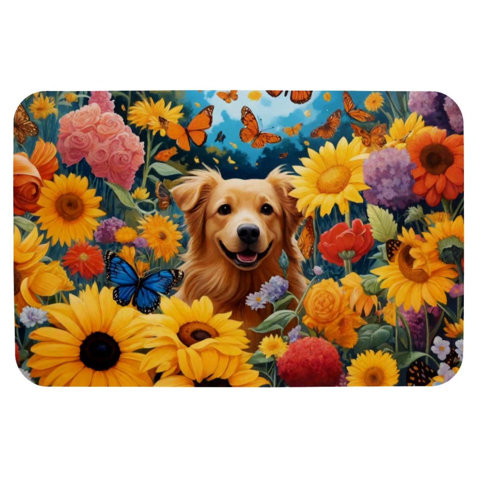 Tapis pour chien lavable et antidérapant à séchage rapide 50x80cm