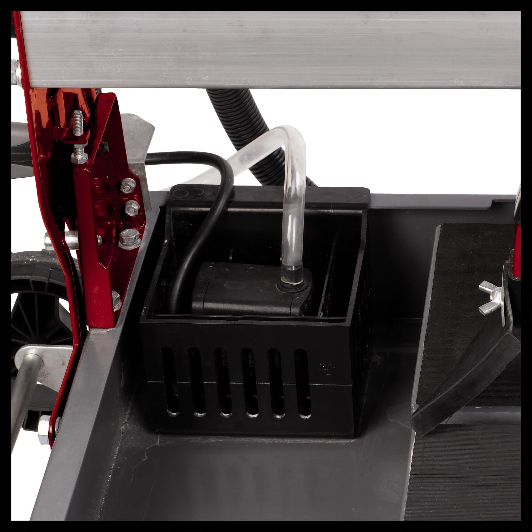 Einhell Coupe-carrelage radial TE-TC 920 UL (900 W, Longueur de coupe : 920 mm, Piètement repliable, Grand bac de récupération d'eau, Disque à tronçonner au diamant turbo, Laser)