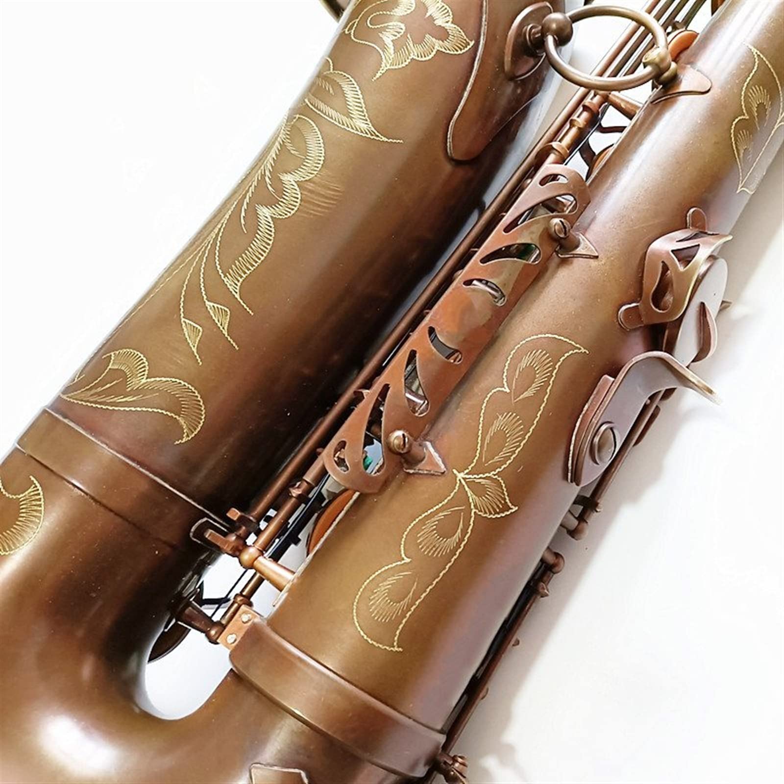 Saxofón Profesional Saxofón Tenor Instrumentos De Saxofón Saxofón De Cobre Antiguo con Estuche