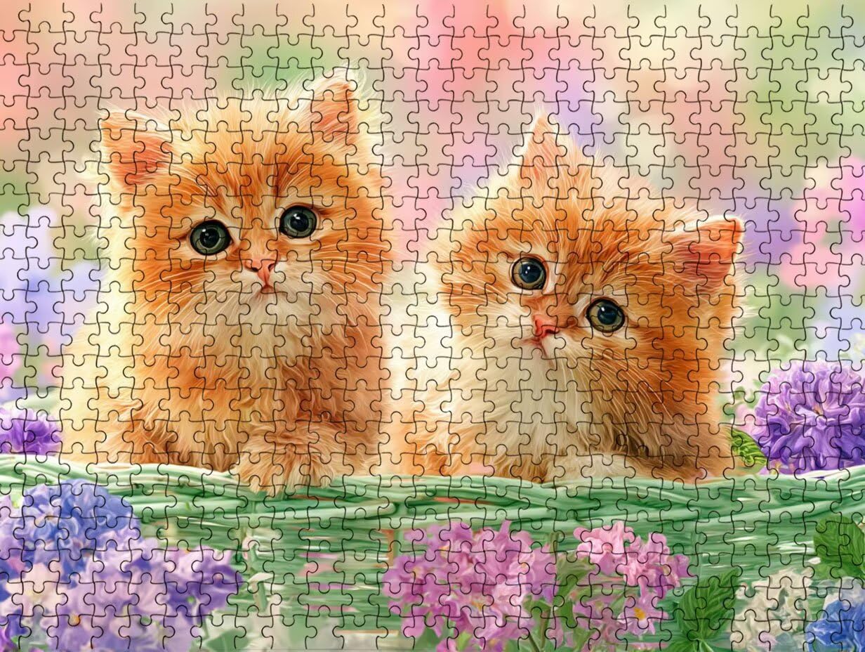 Puzzle pour Adults 4000 Pièces, Fleurs pour Chats, Jigsaw Bois de YHPGL4588