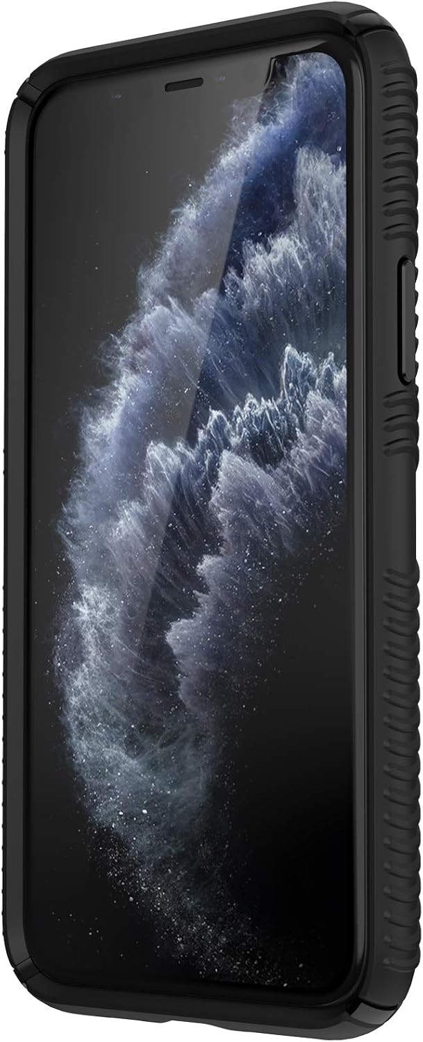 Speck Products Presidio2 Grip Case, Compatible with iPhone 11 PRO, Black/Black/Black/White