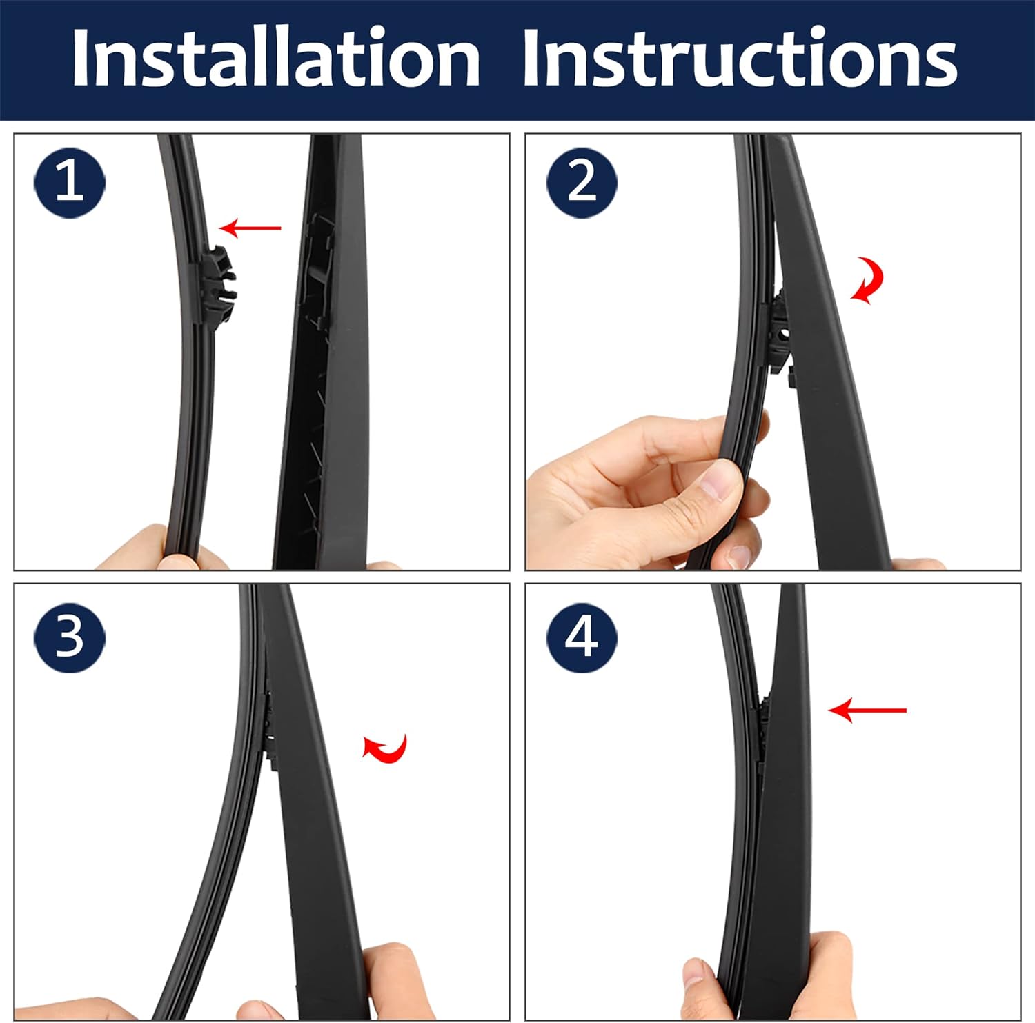 X AUTOHAUX Rear Windshield Wiper Blade Arm Set for Volvo XC90 II 17-18