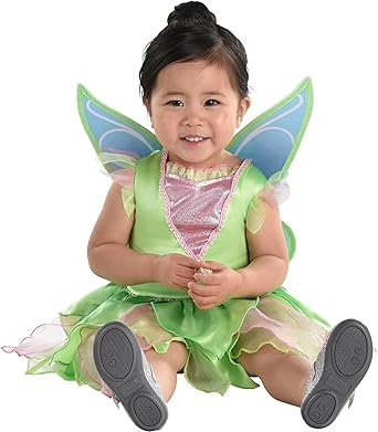 Party City Tinker Bell Costume for Babies - Disney Peter Pan Baby Costume with Dress & Wings - Costumes for Halloween, Birthday Parties & Themed Events