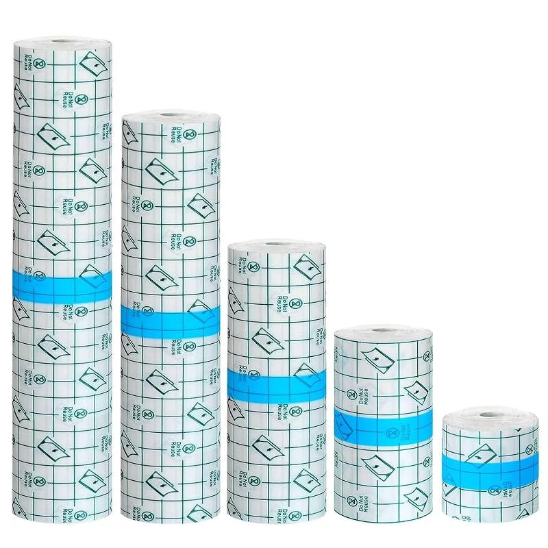 Película adesiva para cuidados pós-tatuagem Jconly, 5 rolos em 5 tamanhos