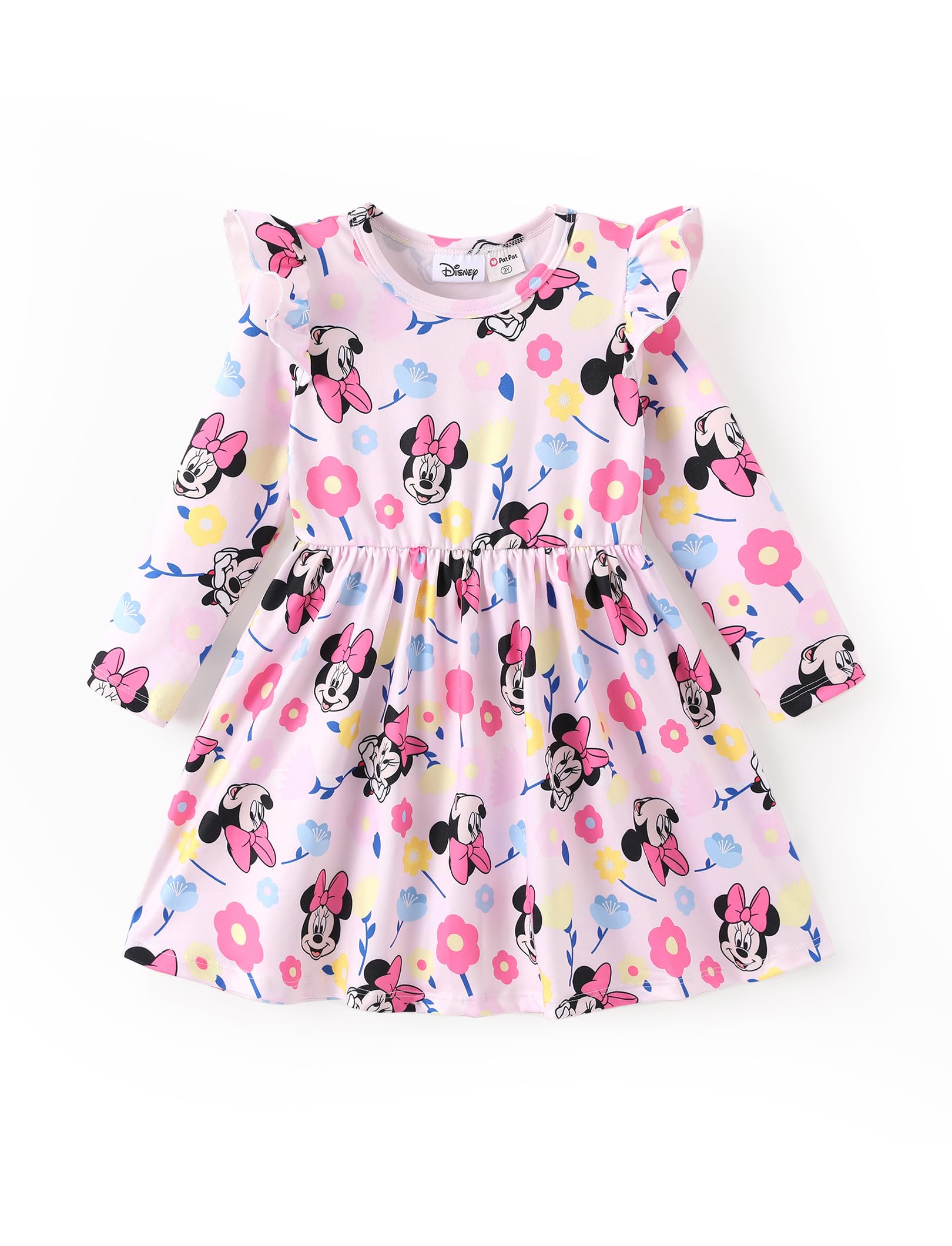 Disney Girls Dress Ruffled Long Sleeve Fall Winter Clothes Baby to Toddler