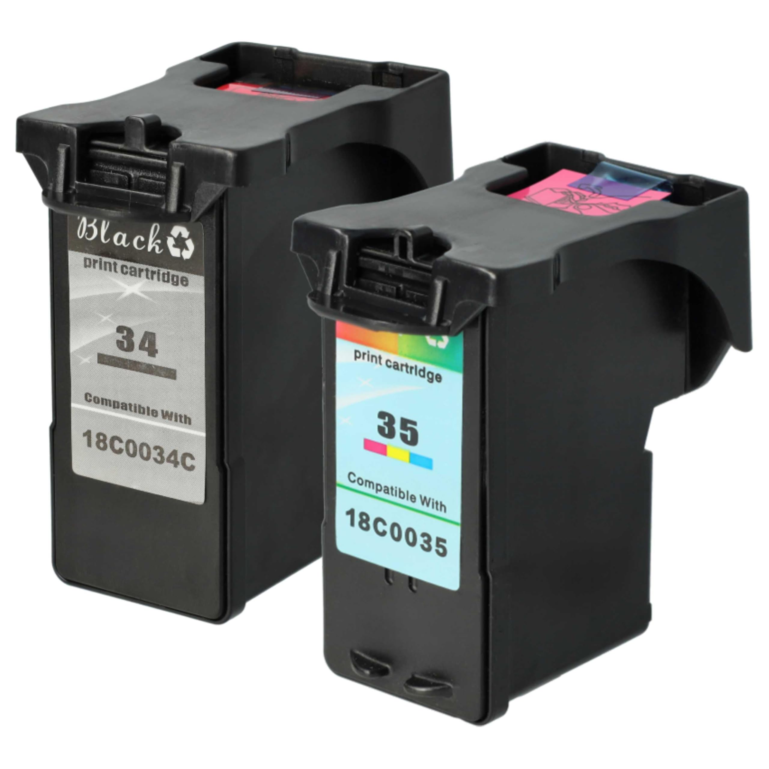 vhbw Cartucho de Tinta Negro Compatible con Lexmark X2500, X2510, X2530, X2550, X5070, X5075, X5490, X5495, Z1300 Impresora (Rellenado, 18 ml