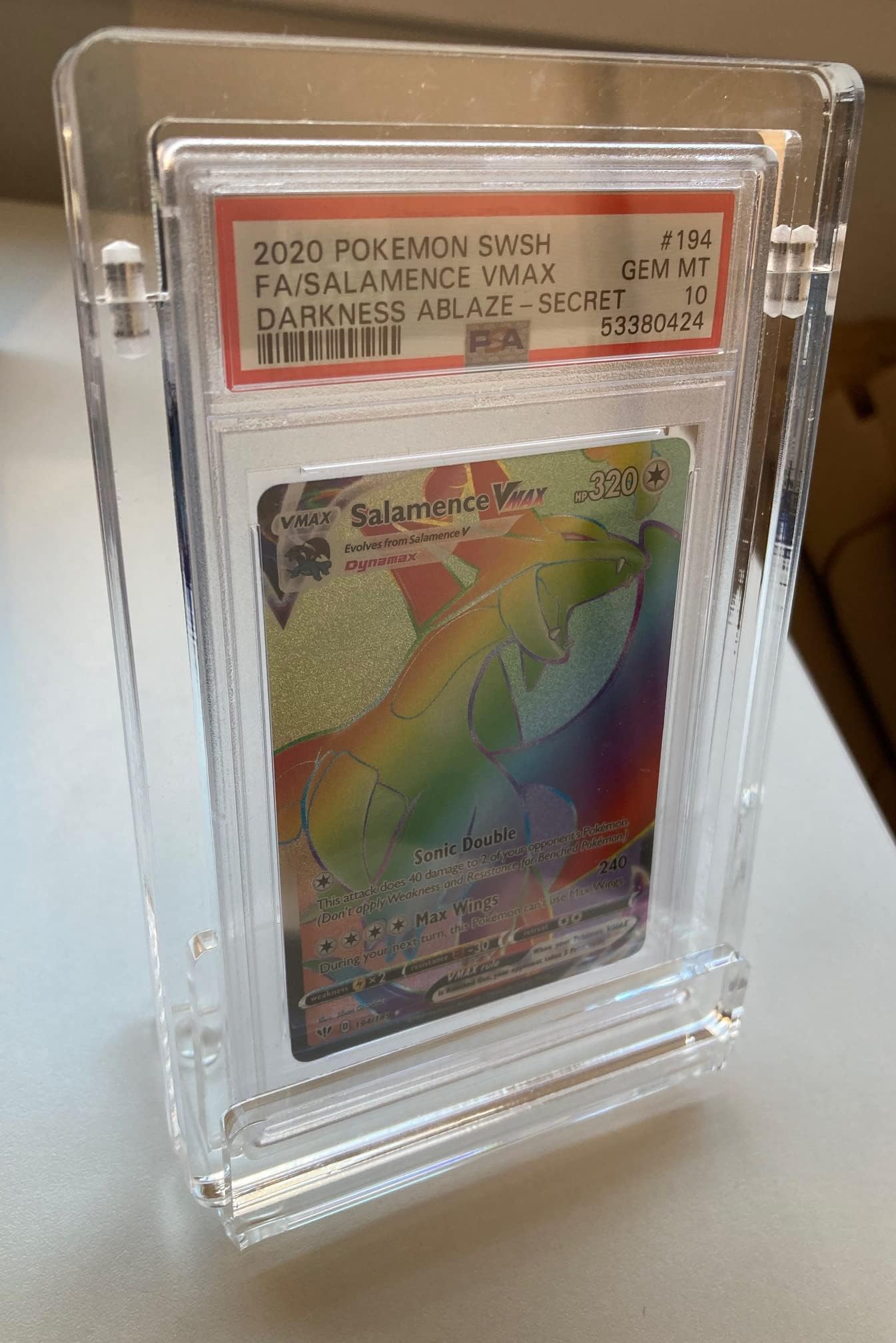 Titan Cards Acrylic PSA Graded Card Holder & Display Stand for Pokemon, Yu-Gi-Oh! etc
